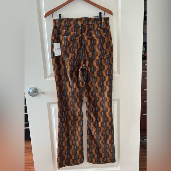 RE/DONE 70's Velvet bootcut in Retro stripe size 26 NWT - Picture 13 of 16